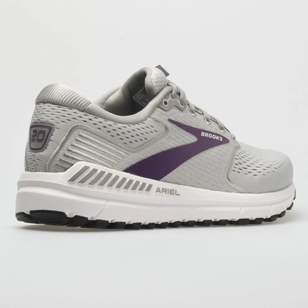 Brooks Ariel 2020 Women's Oyster/Alloy/Grape 6 Brooks Ariel 2020 Women's Oyster/Alloy/Grape - Image 6