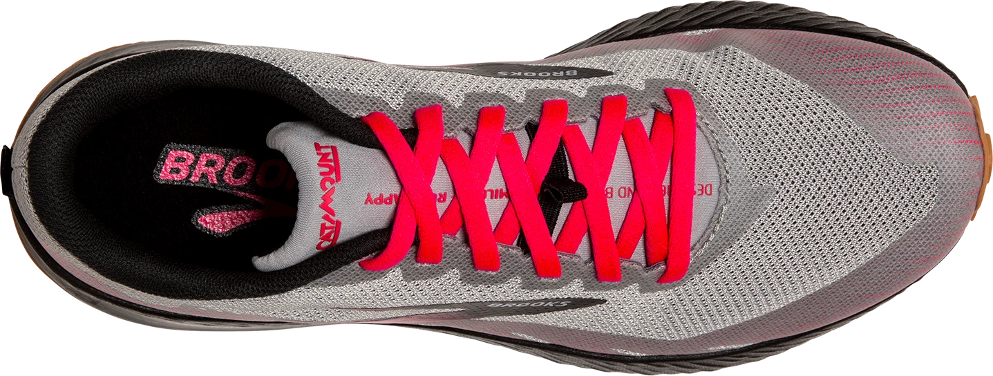 BROOKS Women's Catamount (098 - Alloy/Pink/Black) 4 BROOKS Women's Catamount (098 - Alloy/Pink/Black) - Image 4