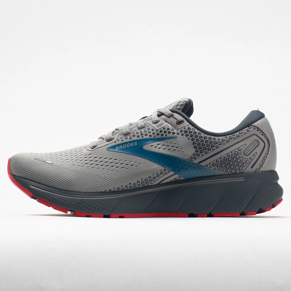 Brooks Ghost 14 Men's Gray/Blue/Red 2 Brooks Ghost 14 Men's Gray/Blue/Red - Image 2