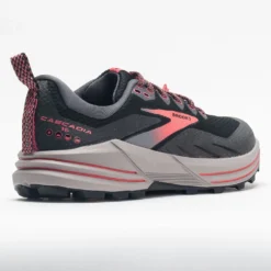 Brooks Cascadia 16 GTX Women's Black/Blackened Pearl/Coral -BROOKS Shop 047331 6