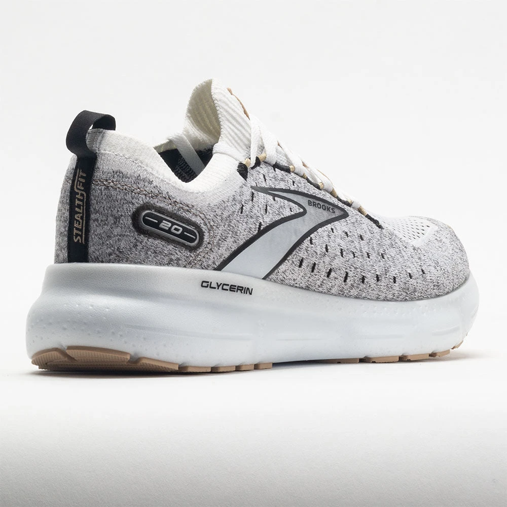 Brooks Glycerin StealthFit 20 Women's White/Black/Cream 6 Brooks Glycerin StealthFit 20 Women's White/Black/Cream - Image 6