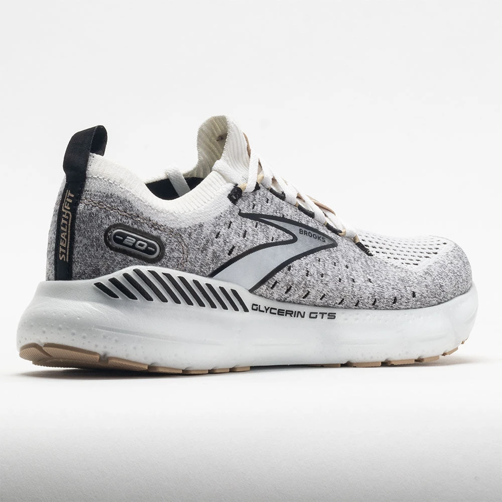 Brooks Glycerin StealthFit GTS 20 Women's White/Black/Cream 6 Brooks Glycerin StealthFit GTS 20 Women's White/Black/Cream - Image 6