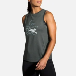 Brooks Distance Graphic Tank Women's (2020) -BROOKS Shop 056801 338 1