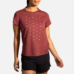 Brooks Distance Graphic Short Sleeve Women's (2020) 16 Brooks Distance Graphic Short Sleeve Women's (2020) -BROOKS Shop 056802 619 1