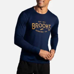 Brooks Distance Graphic Long Sleeve Men's -BROOKS Shop 056816 481 1
