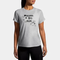 Brooks Distance Graphic Short Sleeve Spring 2022 Women's -BROOKS Shop 057202 084 1