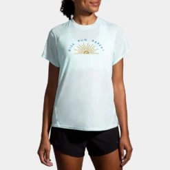 Brooks Distance Graphic Short Sleeve Spring 2022 Women's -BROOKS Shop 057202 430 1