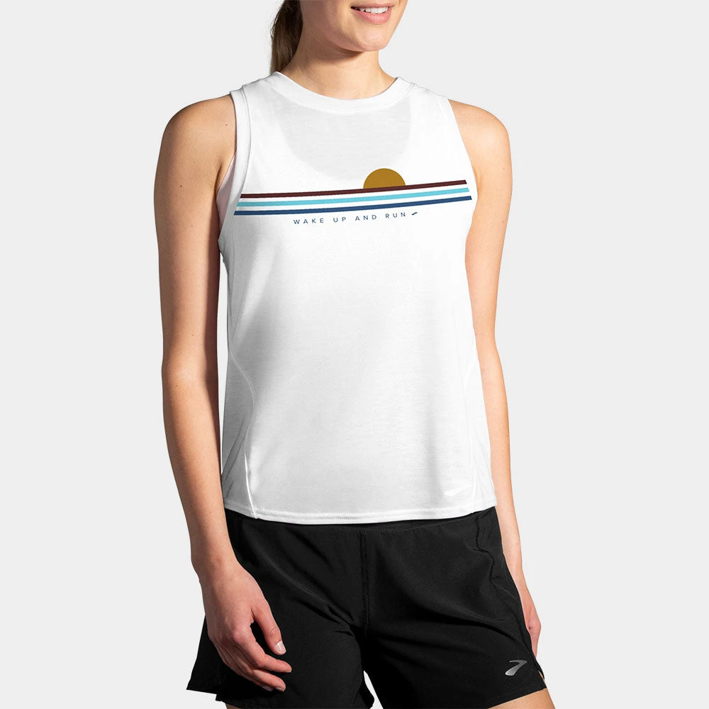 Brooks Distance Graphic Tank Spring 2022 Women's 9 Brooks Distance Graphic Tank Spring 2022 Women's - Image 9