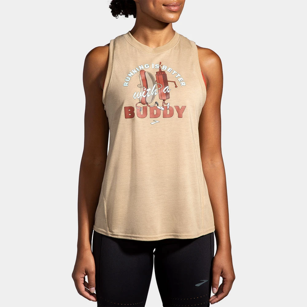 Brooks Distance Graphic Tank Spring 2022 Women's 14 Brooks Distance Graphic Tank Spring 2022 Women's - Image 14