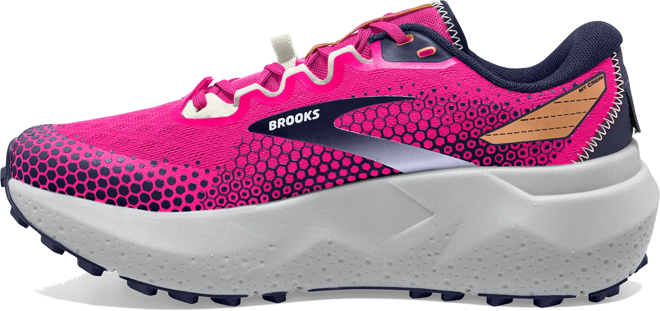 BROOKS Women’s Caldera 6 (645 - Pink Glo/Peacoat/Marshmallow) 2 BROOKS Women’s Caldera 6 (645 - Pink Glo/Peacoat/Marshmallow) - Image 2