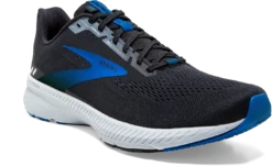 BROOKS Men's Launch 8 (018 - Black/Grey/Blue) -BROOKS Shop 110358 018 A Launch 8
