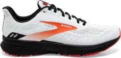 BROOKS Men's Launch 8 (198 - White/Black/Red Clay)