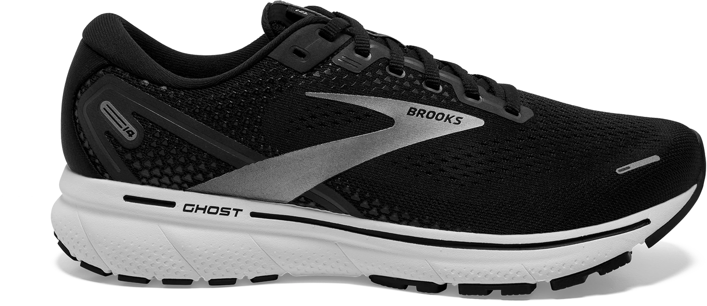 BROOKS Women's Ghost 14 (057 - Black/White/Silver) 1 BROOKS Women's Ghost 14 (057 - Black/White/Silver)