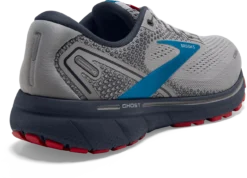 BROOKS Men's Ghost 14 (078 - Grey/Blue/Red) -BROOKS Shop 110369 078 H Ghost 14