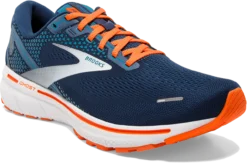 BROOKS Men's Ghost 14 (488 - Titan/Teal/Flame) -BROOKS Shop 110369 488 A Ghost 14