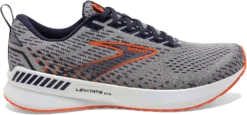 BROOKS Men's Levitate 5 GTS (034 - Grey/Peacoat/Flame)
