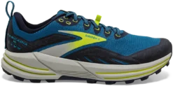 BROOKS Men's Cascadia 16 (469 - Mykonos Blue/Peacoat/Lime)