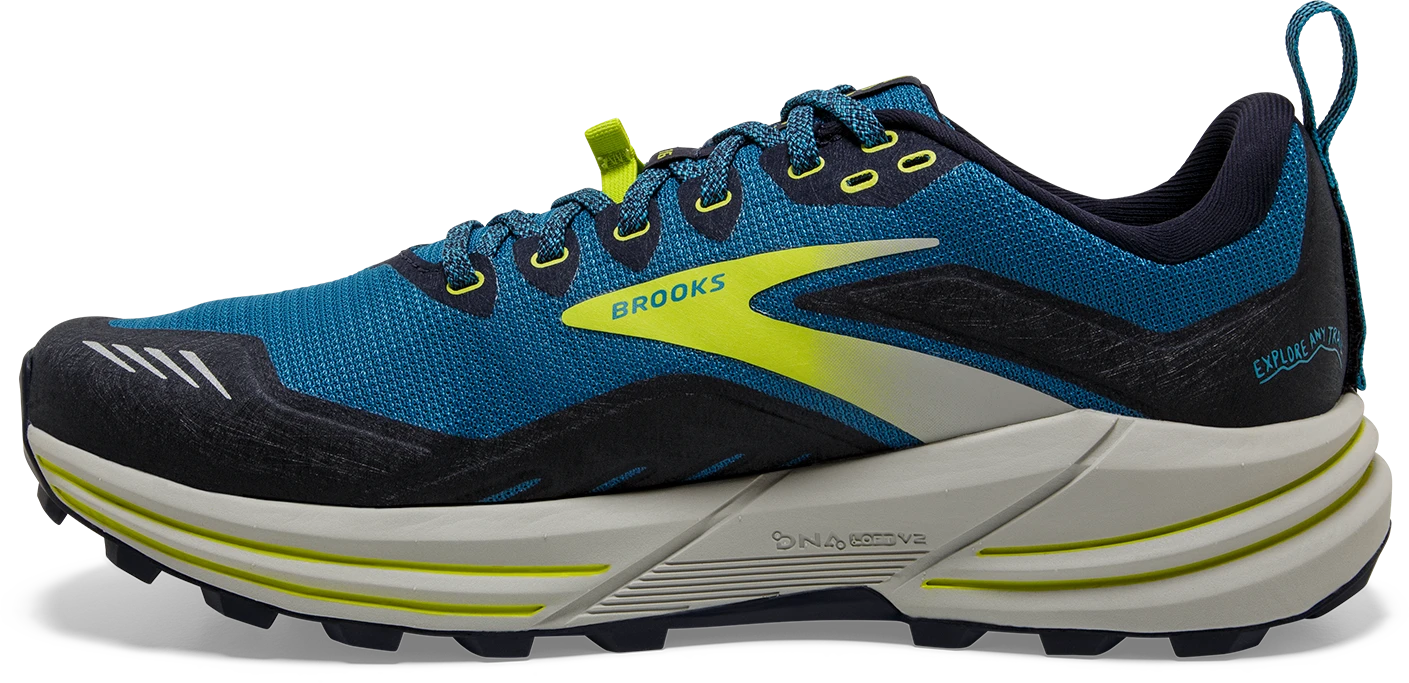 BROOKS Men's Cascadia 16 (469 - Mykonos Blue/Peacoat/Lime) 2 BROOKS Men's Cascadia 16 (469 - Mykonos Blue/Peacoat/Lime) - Image 2