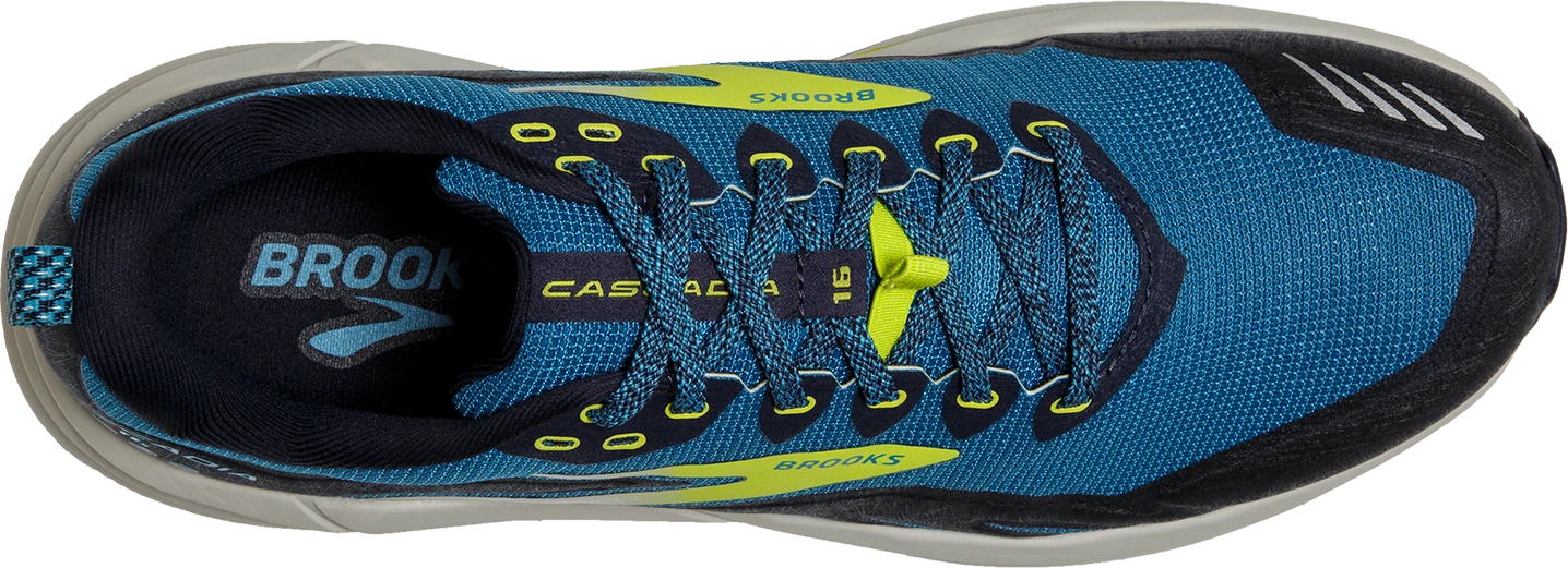 BROOKS Men's Cascadia 16 (469 - Mykonos Blue/Peacoat/Lime) 5 BROOKS Men's Cascadia 16 (469 - Mykonos Blue/Peacoat/Lime) - Image 5