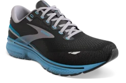 BROOKS Men's Ghost 15 (056 - Black/Blackened Pearl/Blue) -BROOKS Shop 110393 056 A Ghost 15