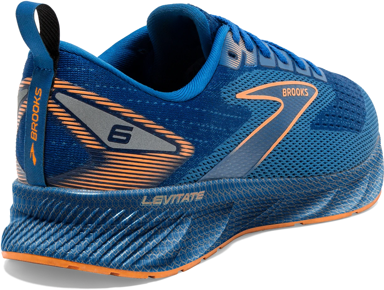 BROOKS Men's Levitate 6 (405 - Classic Blue/Orange) 4 BROOKS Men's Levitate 6 (405 - Classic Blue/Orange) - Image 4