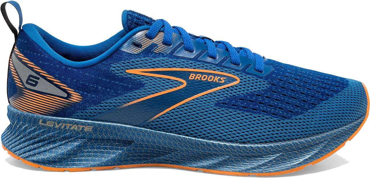 BROOKS Men's Levitate 6 (405 - Classic Blue/Orange) 1 BROOKS Men's Levitate 6 (405 - Classic Blue/Orange)