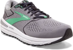BROOKS Women's Ariel '20 (076 - Alloy/Blackened Pearl/Green) -BROOKS Shop 120315 076 A Ariel 20