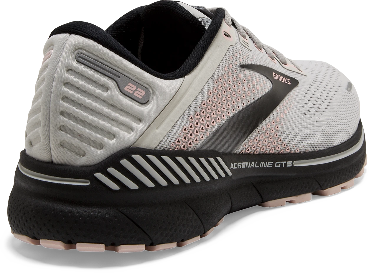 BROOKS Women's Adrenaline GTS 22 (035 - Grey/Rose/Black) 4 BROOKS Women's Adrenaline GTS 22 (035 - Grey/Rose/Black) - Image 4
