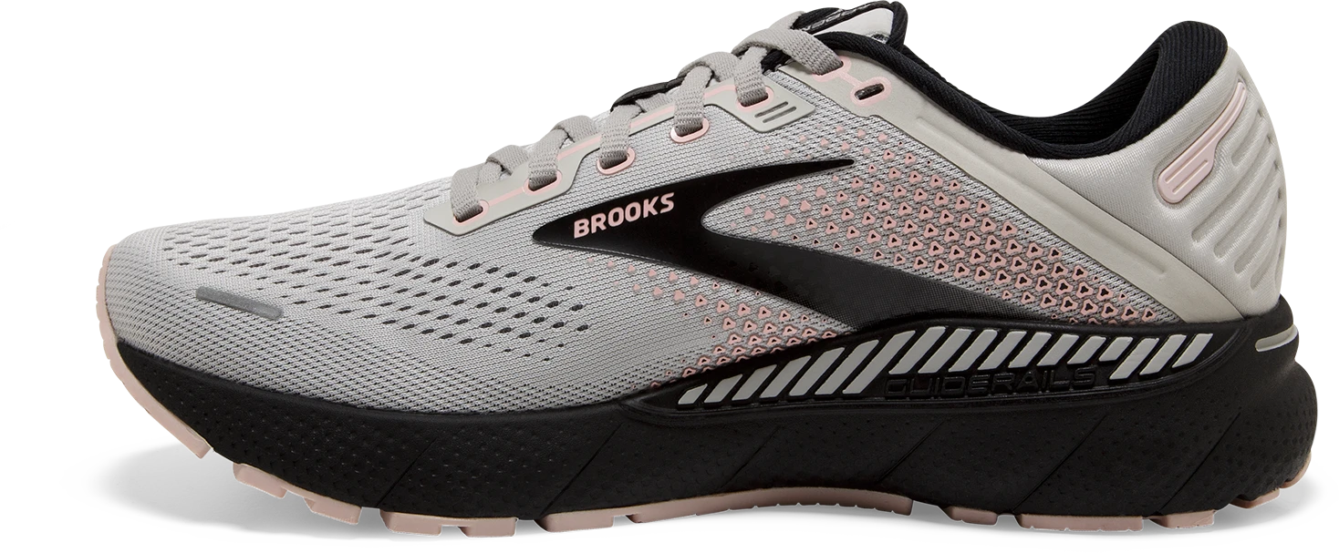 BROOKS Women's Adrenaline GTS 22 (035 - Grey/Rose/Black) 2 BROOKS Women's Adrenaline GTS 22 (035 - Grey/Rose/Black) - Image 2