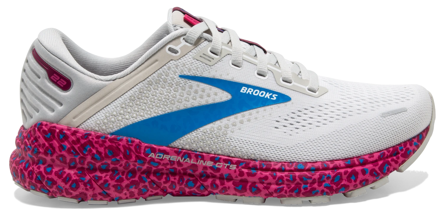 BROOKS Women's Adrenaline GTS 22 (160 - White/Oyster/Brilliant) 2 BROOKS Women's Adrenaline GTS 22 (160 - White/Oyster/Brilliant) - Image 2