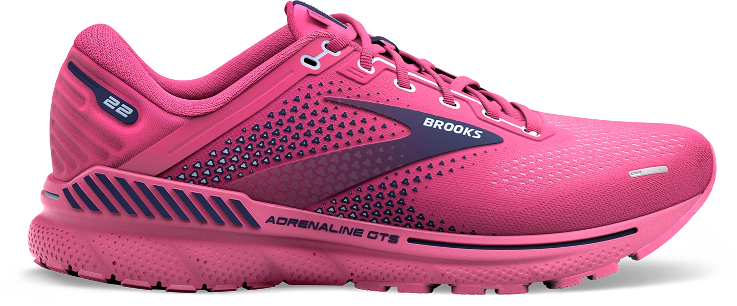 BROOKS Women's Adrenaline GTS 22 (684 - Rose/Peacoat/Kentucky Blue) 1 BROOKS Women's Adrenaline GTS 22 (684 - Rose/Peacoat/Kentucky Blue)
