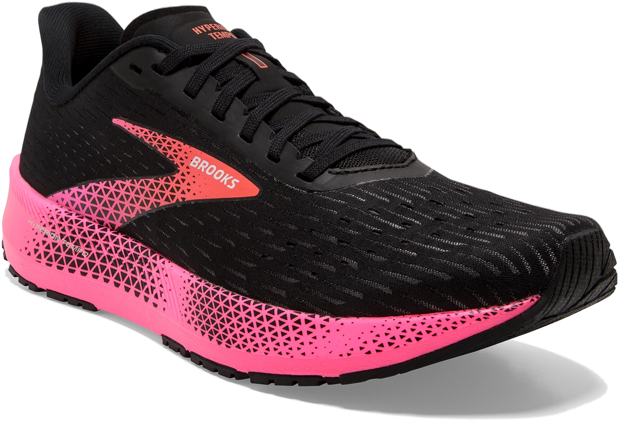 BROOKS Women’s Hyperion Tempo (086 - Black/Pink/Hot Coral) 4 BROOKS Women’s Hyperion Tempo (086 - Black/Pink/Hot Coral) - Image 4