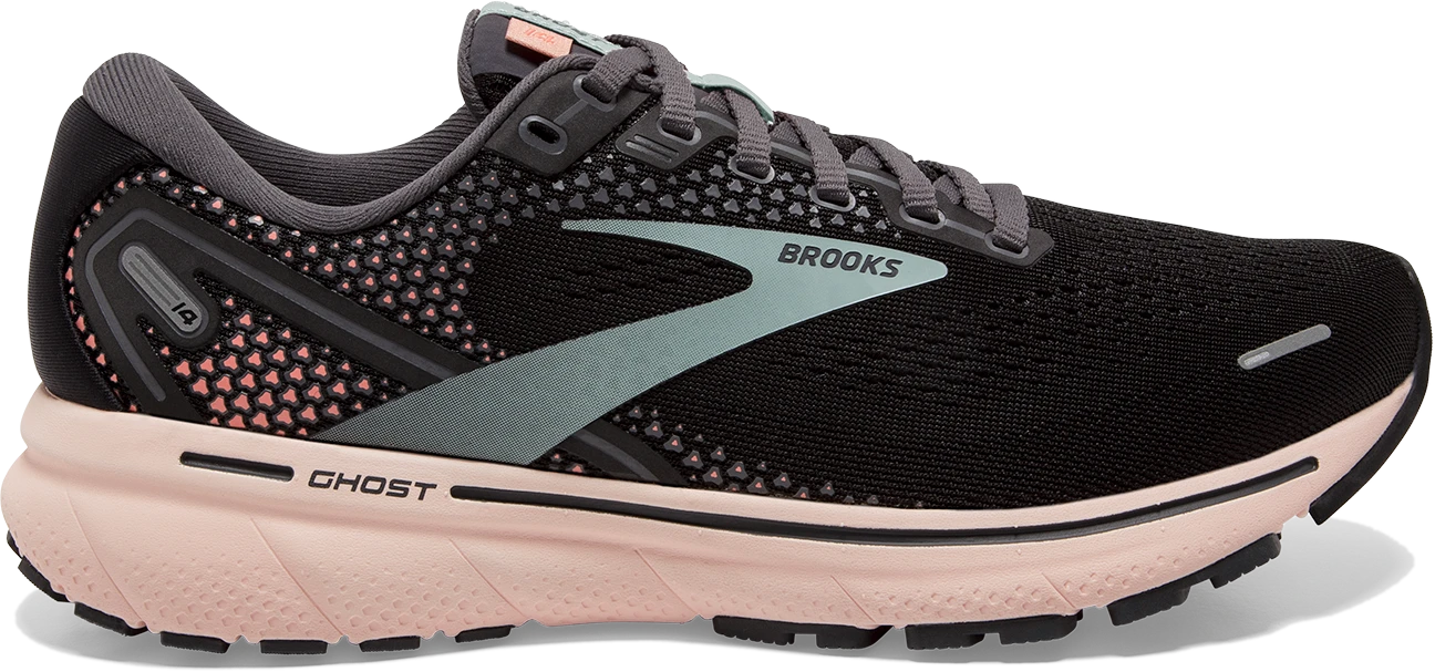 BROOKS Women's Ghost 14 (026 - Black/Pearl/Peach) 1 BROOKS Women's Ghost 14 (026 - Black/Pearl/Peach)