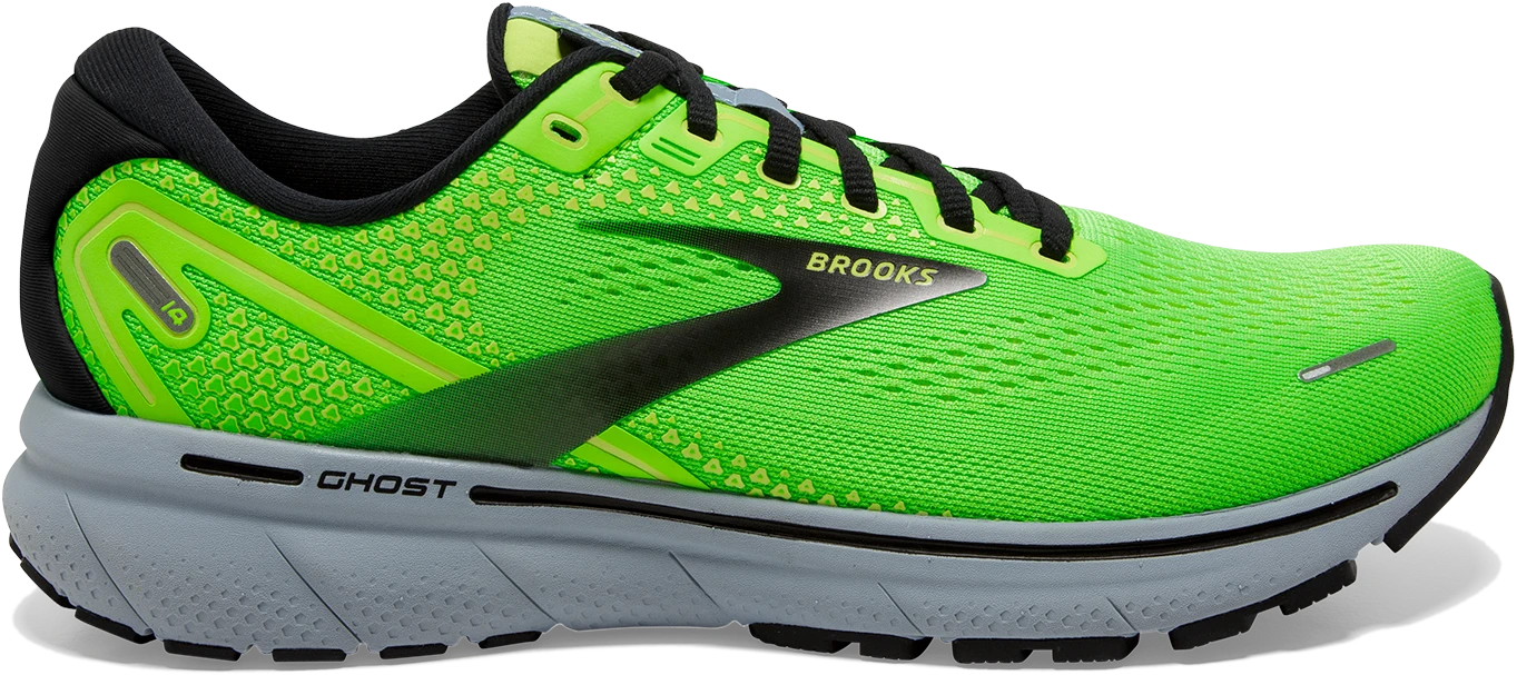 BROOKS Men's Ghost 14 (310 - Green Gecko/Blue/Black) 1 BROOKS Men's Ghost 14 (310 - Green Gecko/Blue/Black)