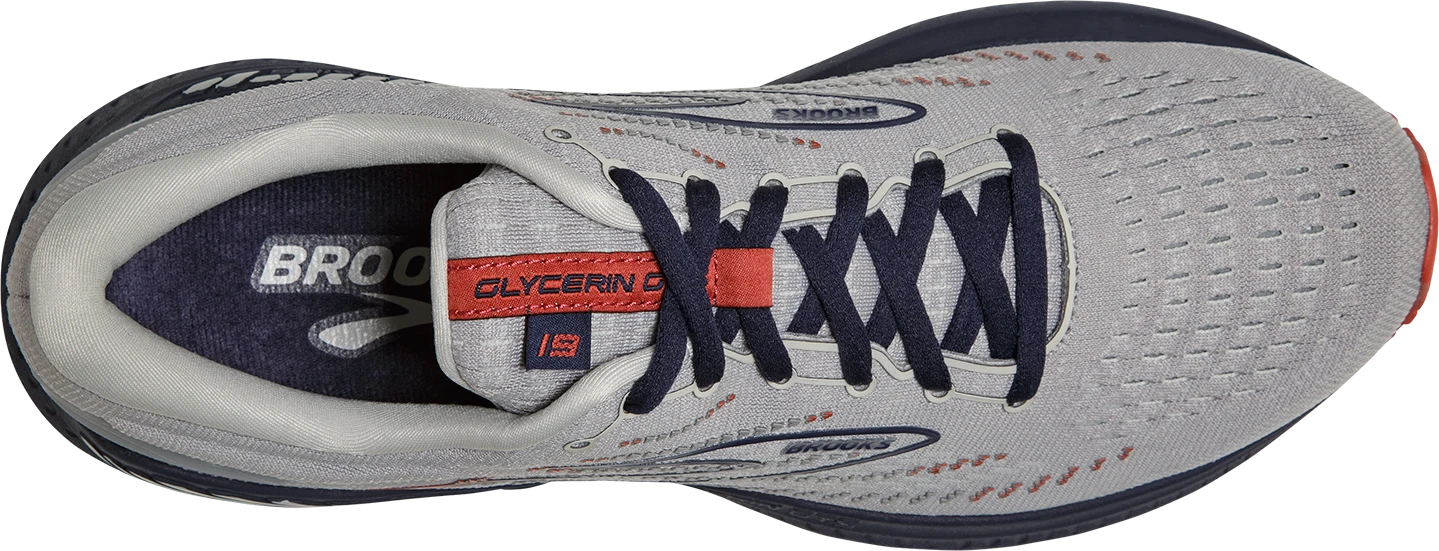 BROOKS Men's Glycerin GTS 19 (002 - Grey/Alloy/Peacoat) 6 BROOKS Men's Glycerin GTS 19 (002 - Grey/Alloy/Peacoat) - Image 6