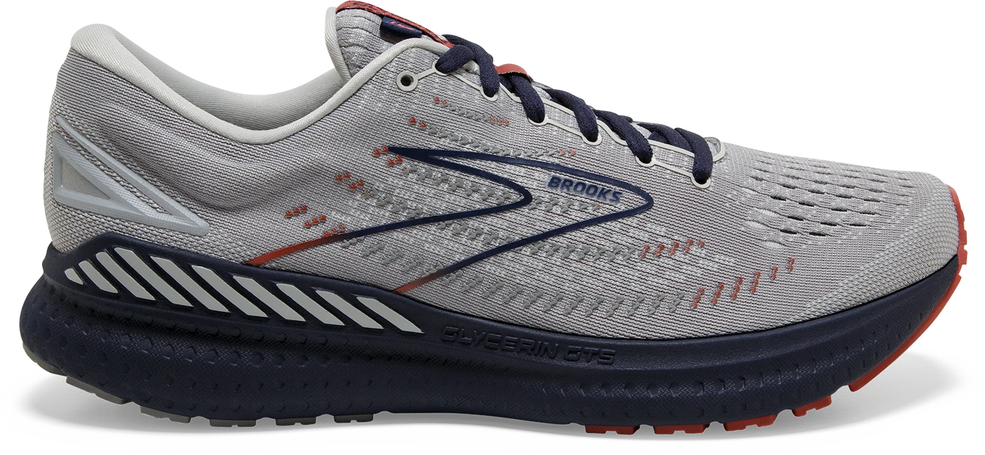 BROOKS Men's Glycerin GTS 19 (002 - Grey/Alloy/Peacoat) 1 BROOKS Men's Glycerin GTS 19 (002 - Grey/Alloy/Peacoat)