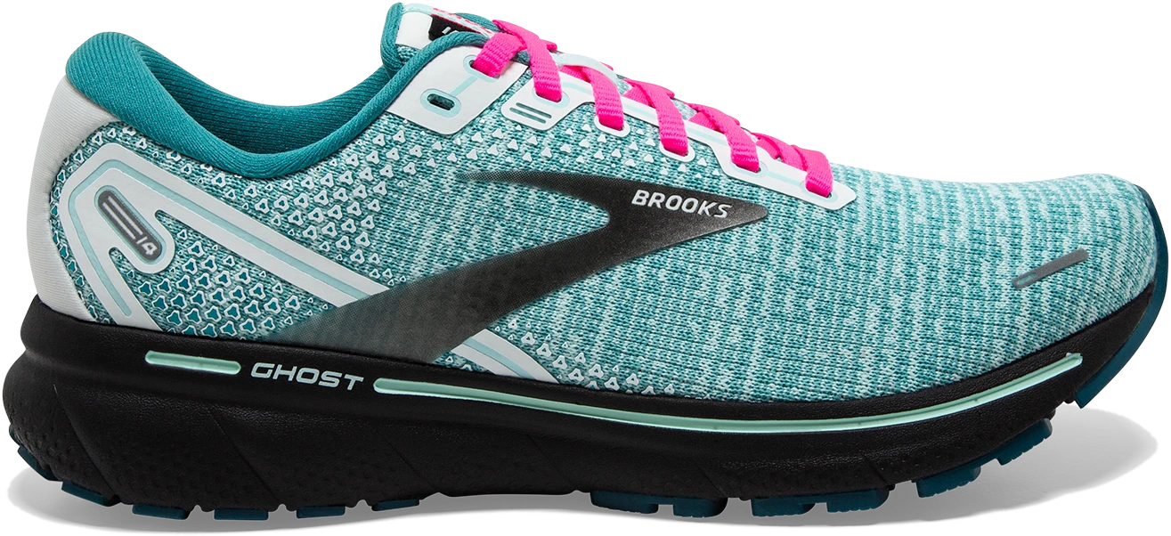 BROOKS Women's Ghost 14 (141 - White/Black/Blue Light) 1 BROOKS Women's Ghost 14 (141 - White/Black/Blue Light)