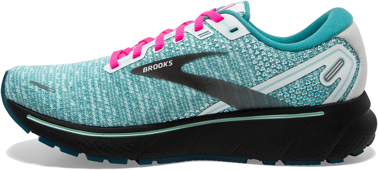 BROOKS Women's Ghost 14 (141 - White/Black/Blue Light) 2 BROOKS Women's Ghost 14 (141 - White/Black/Blue Light) - Image 2