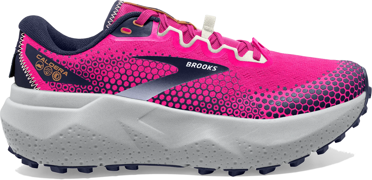 BROOKS Women’s Caldera 6 (645 - Pink Glo/Peacoat/Marshmallow) 1 BROOKS Women’s Caldera 6 (645 - Pink Glo/Peacoat/Marshmallow)