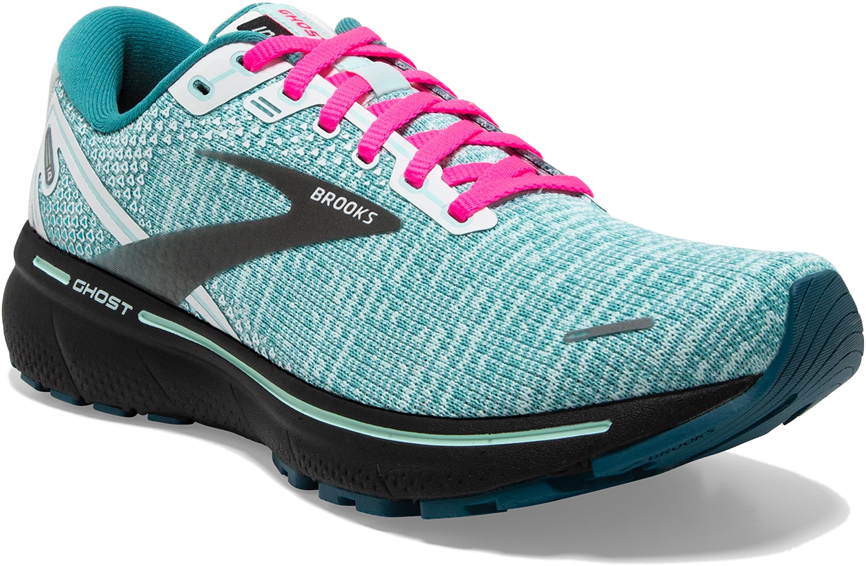 BROOKS Women's Ghost 14 (141 - White/Black/Blue Light) 3 BROOKS Women's Ghost 14 (141 - White/Black/Blue Light) - Image 3