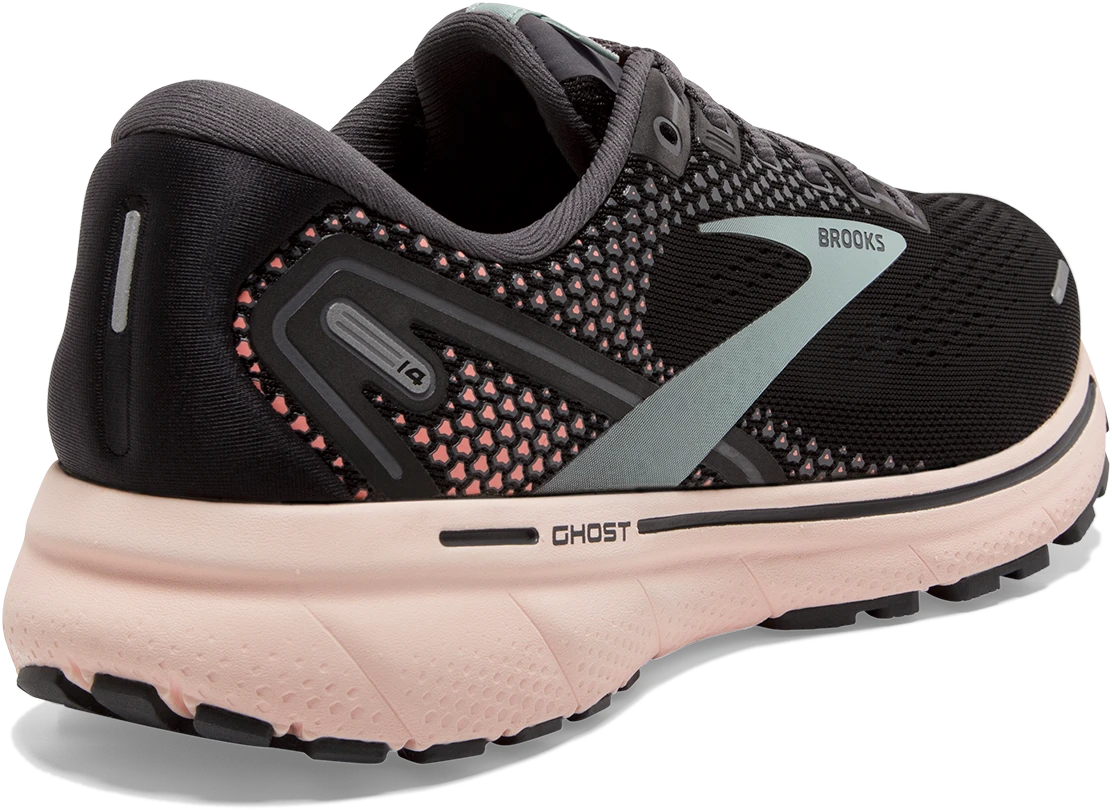BROOKS Women's Ghost 14 (026 - Black/Pearl/Peach) 4 BROOKS Women's Ghost 14 (026 - Black/Pearl/Peach) - Image 4