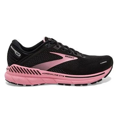 BROOKS Women's Adrenaline GTS 22 (054 - Black/Dianthus/Silver) 1 BROOKS Women's Adrenaline GTS 22 (054 - Black/Dianthus/Silver)