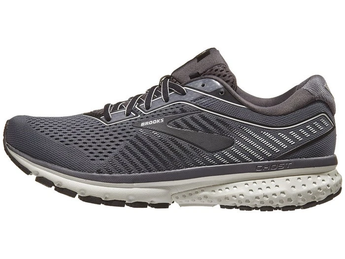 BROOKS Men's Ghost 12 2E WIDE (075 - Black/pearl/oyster) 1 BROOKS Men's Ghost 12 2E WIDE (075 - Black/pearl/oyster)